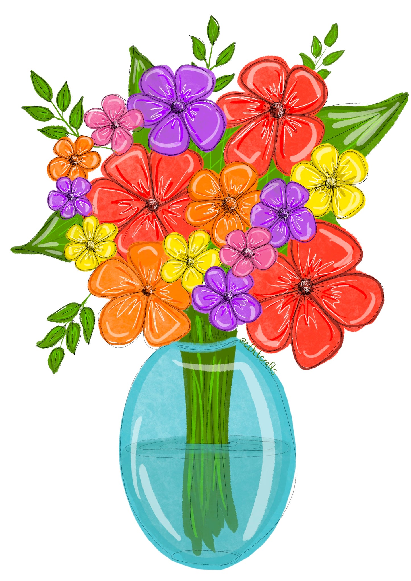 Art Print- Bright Vase