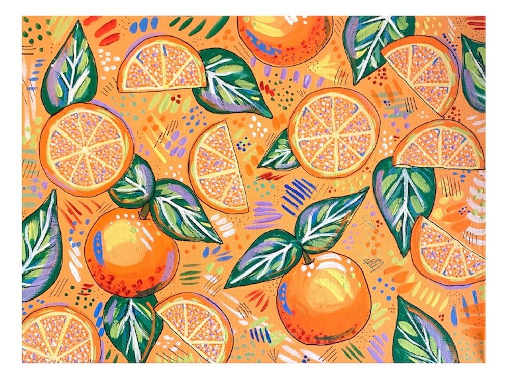 Art Print- Oranges