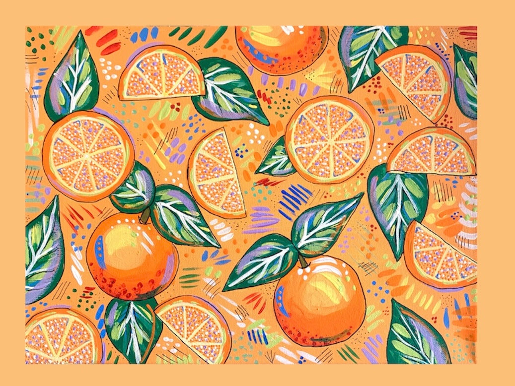 Art Print- Oranges