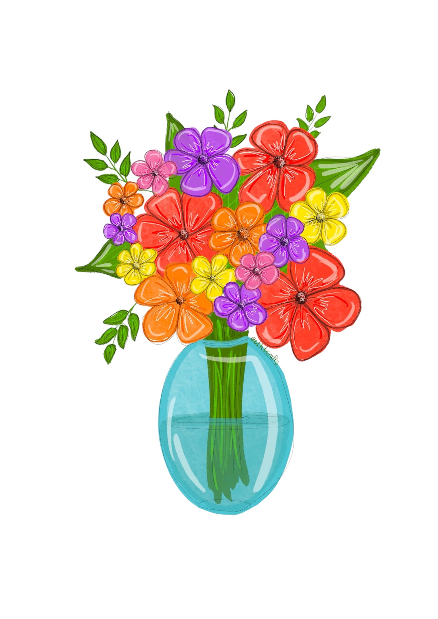 Art Print- Bright Vase