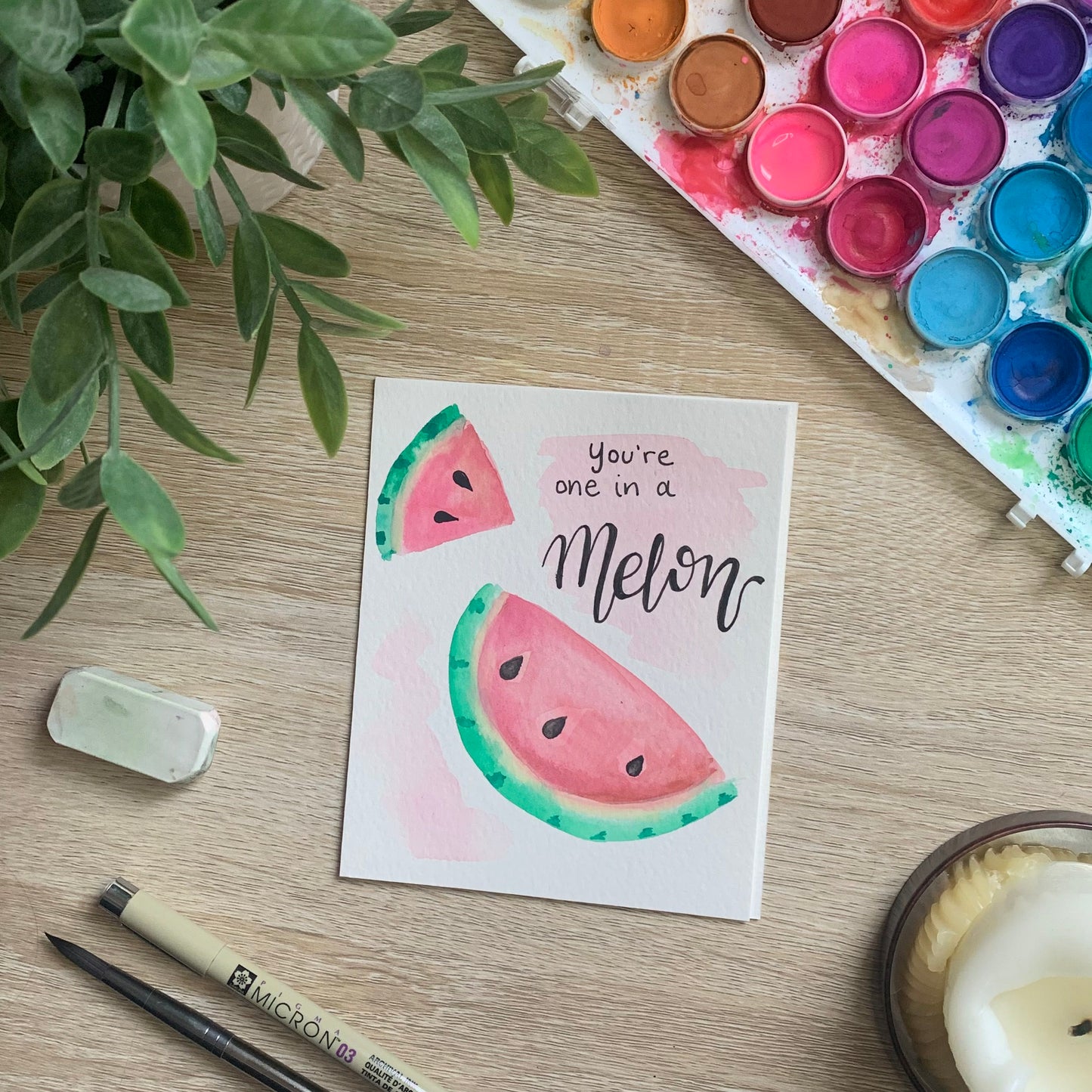 You're One in a Melon Greeting Card