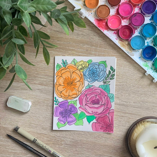 Floral Greeting Card