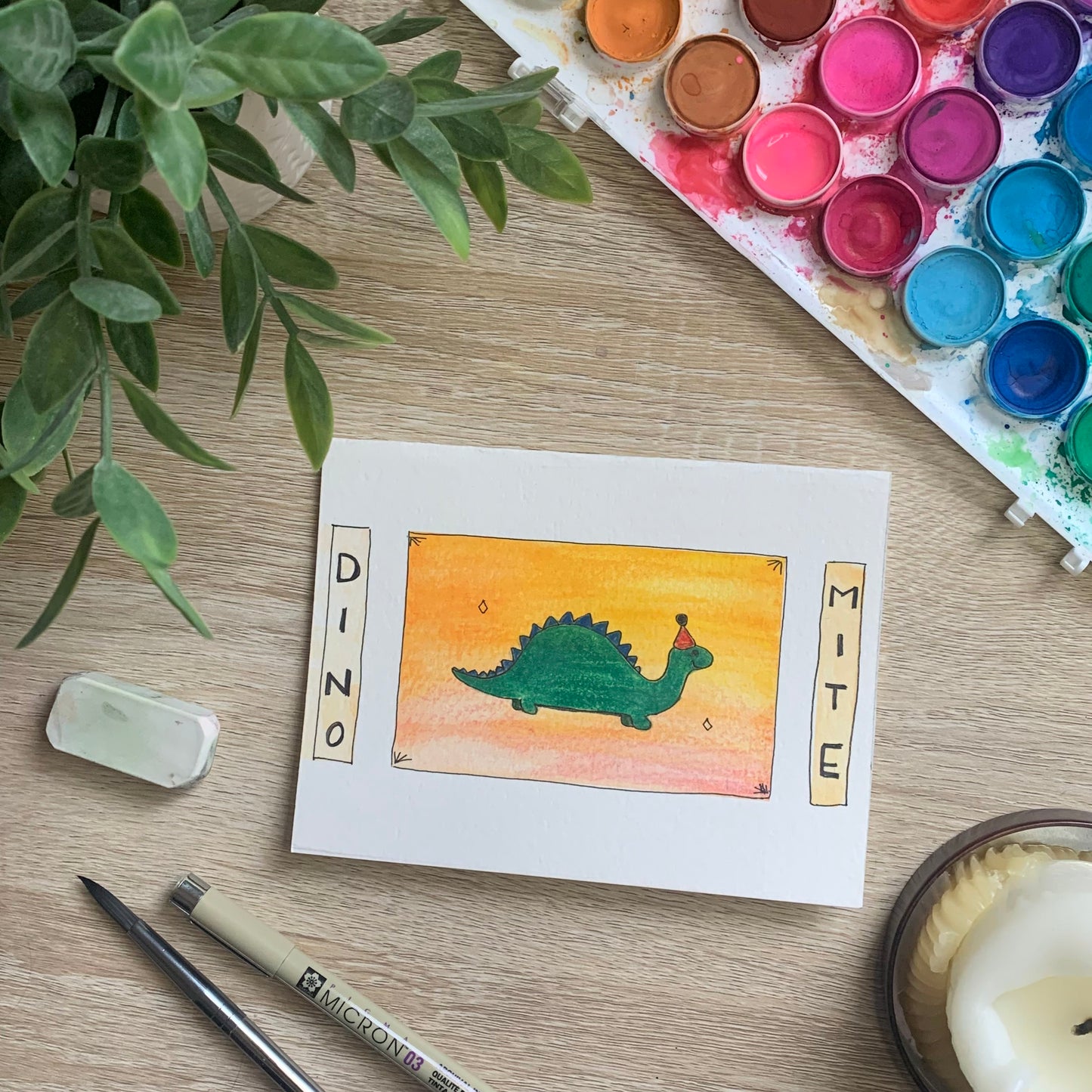 Dino-Mite Greeting Card