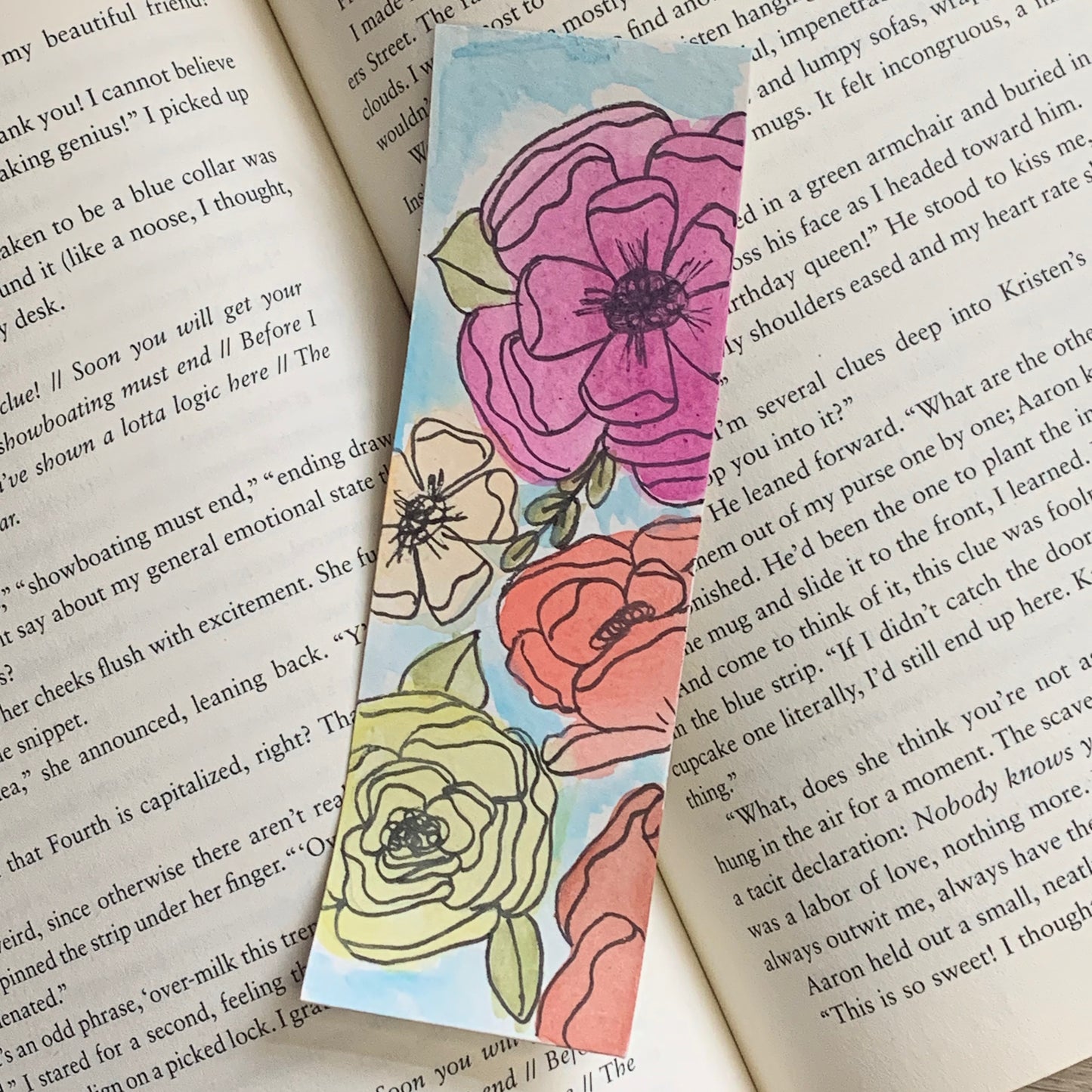 Floral Bookmark #1