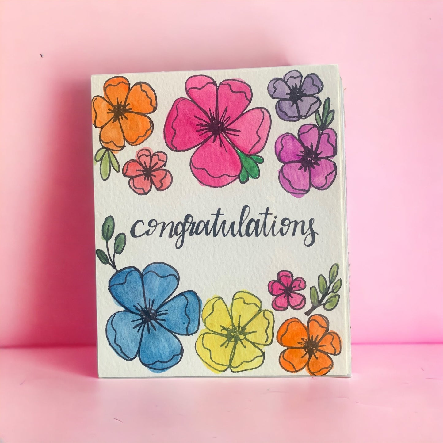 Floral Congratulations Greeting Card