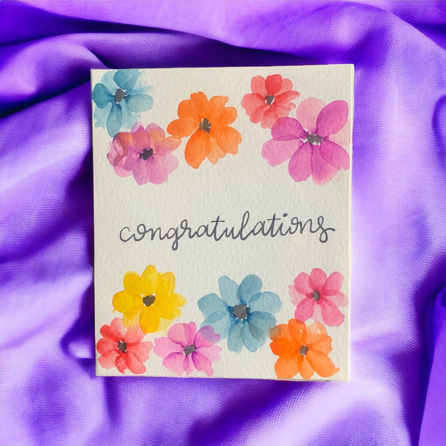 Floral Congratulations Greeting Card