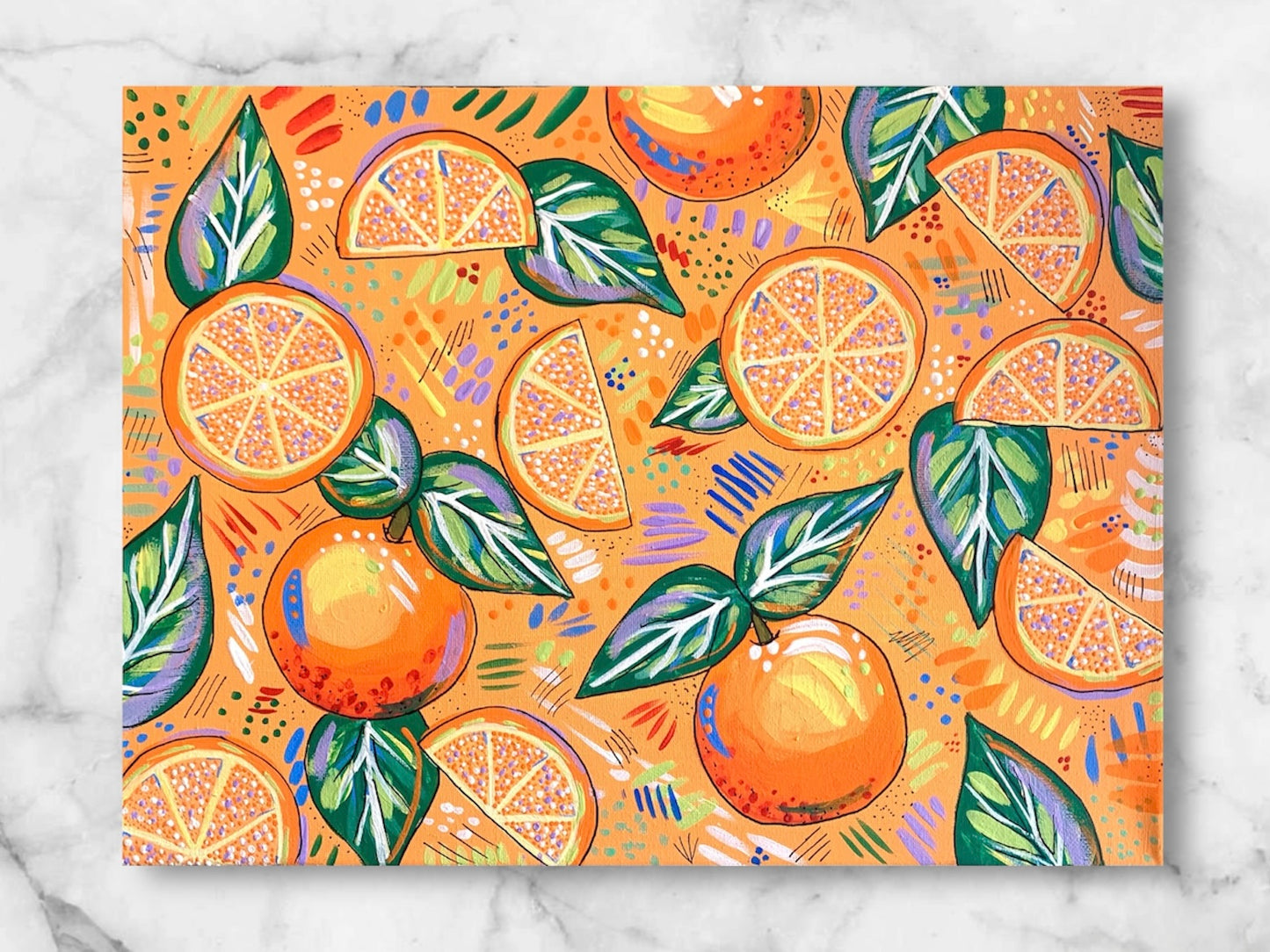 Original Painting- Oranges (12"x16")