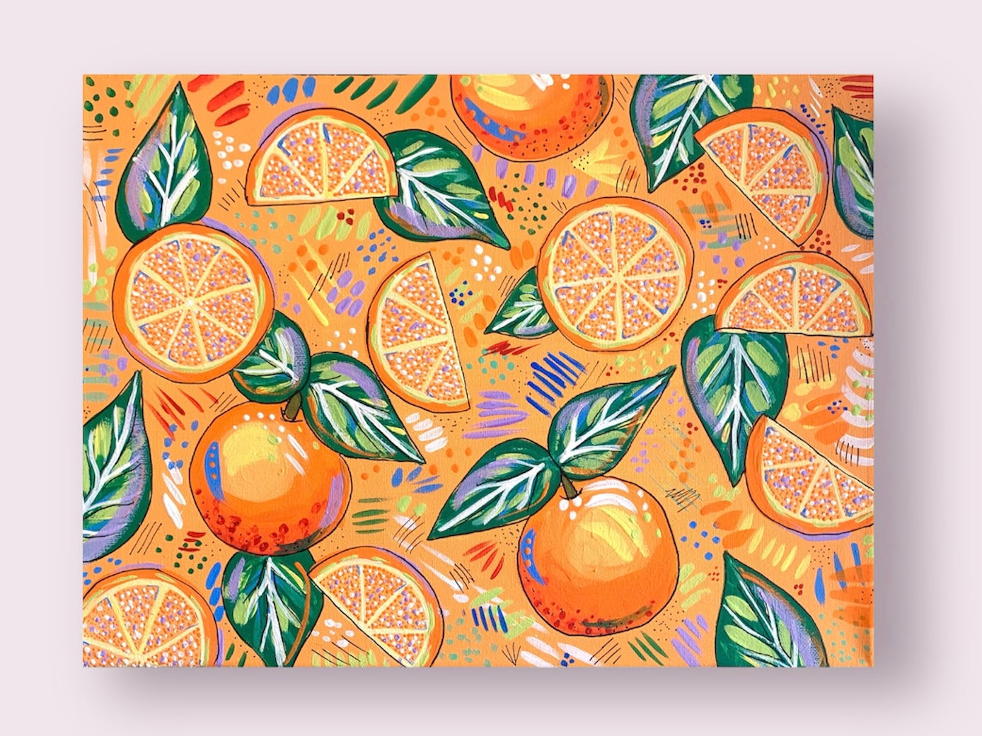 Original Painting- Oranges (12"x16")